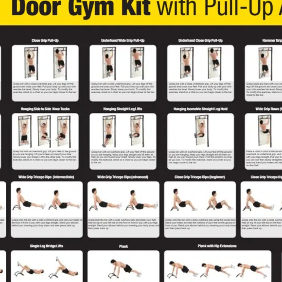 Door Gym Pull-Up Weight Lifting with Band Assist - NEW - Never Used - Picture 3 of 3